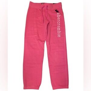 Abercrombie kids Pink Sweatpants with Logo new with tag